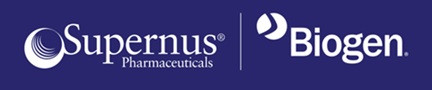 Supernus Biogen logo.