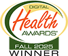 2025 Digital Health Awards winner logo. 