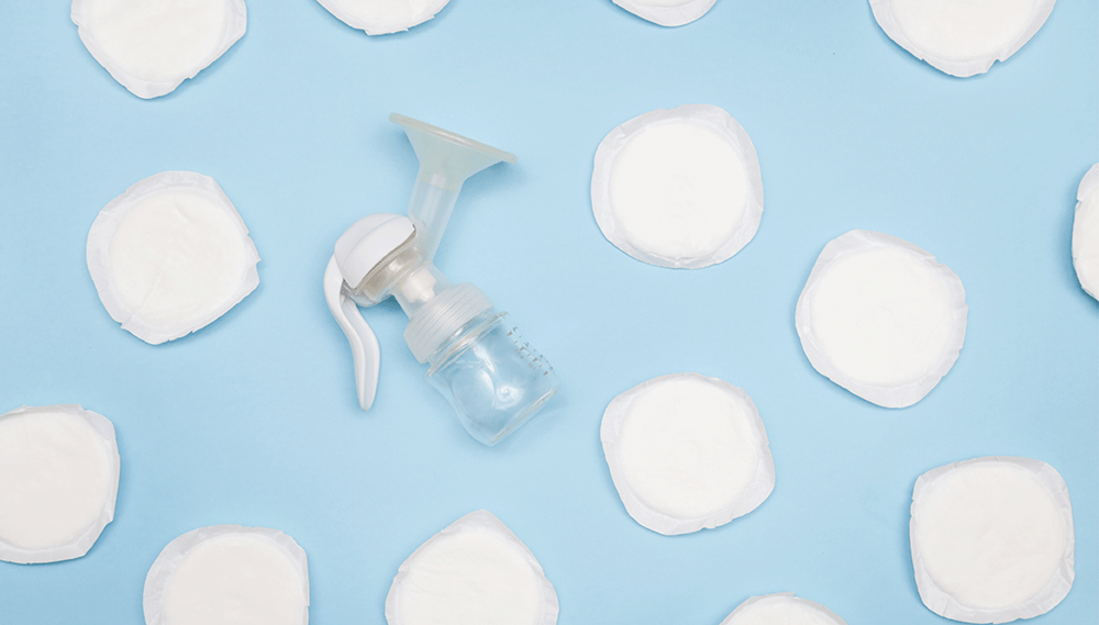 Breast pump and nipple pads.