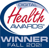Fall 2021 Digital Health Awards winner logo. 