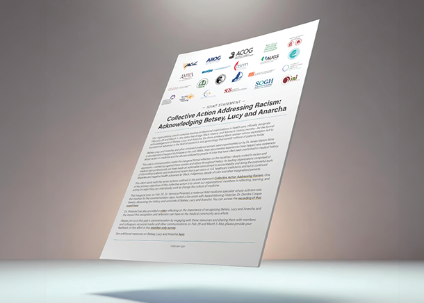 Preview image of the Joint Statement: Collective Action Addressing Racism: Acknowledging Betsey, Lucy and Anarcha