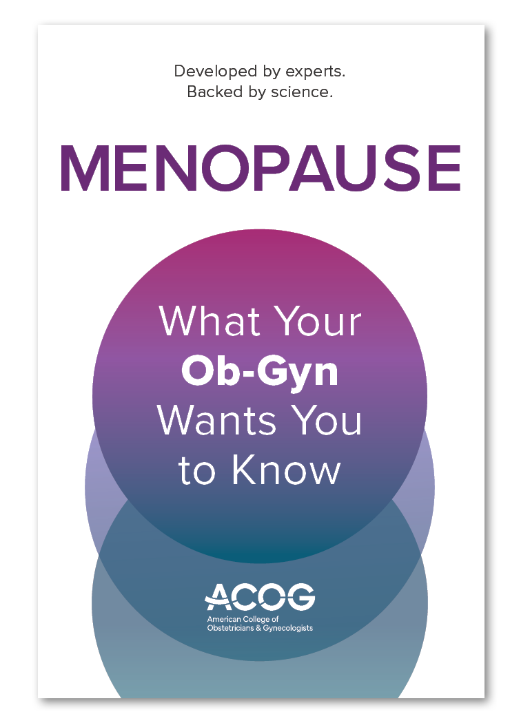Menopause book cover.